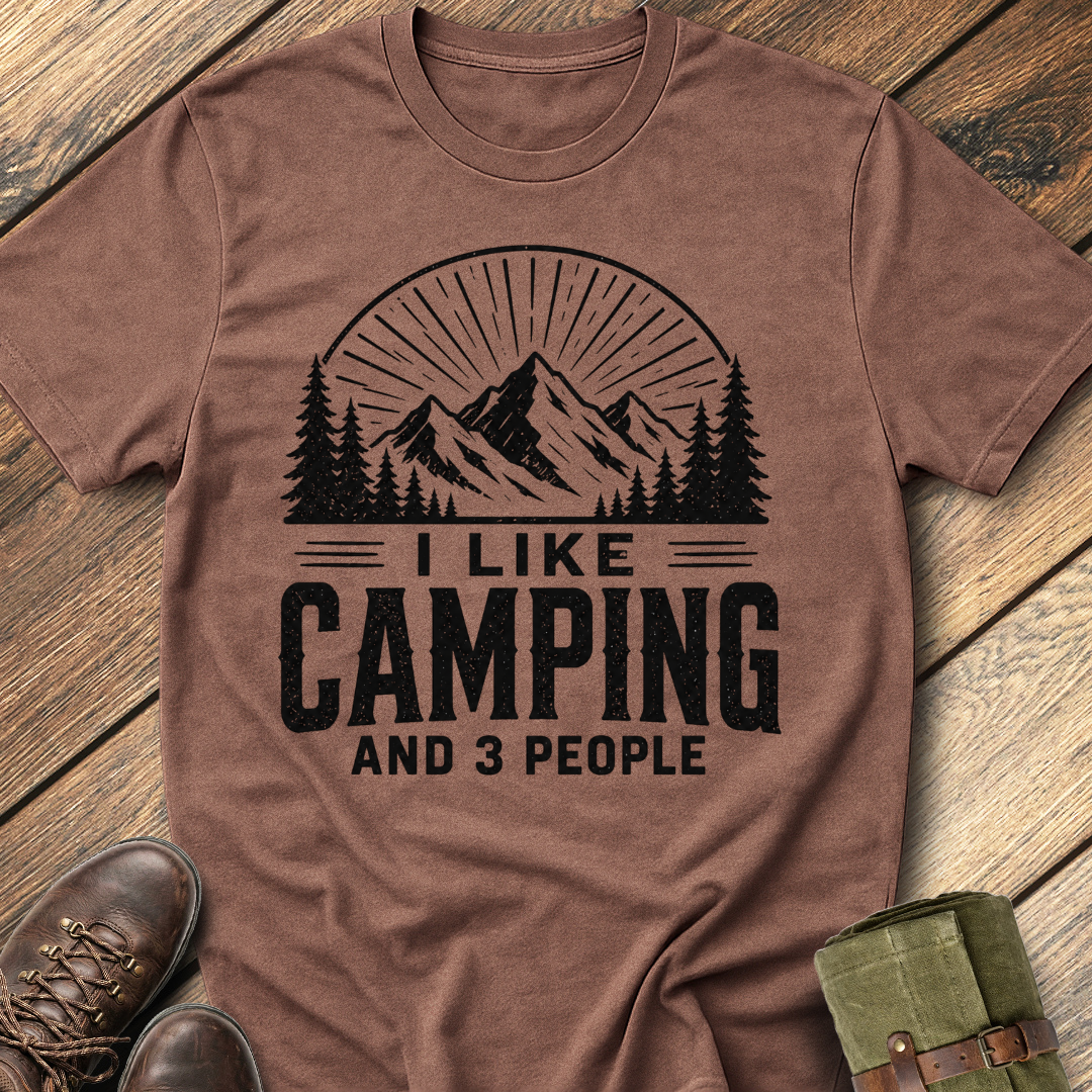I Like Camping & 3 People T-Shirt