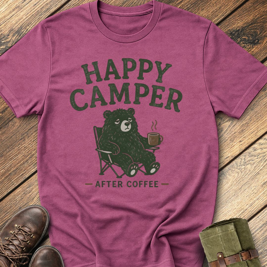 Happy Camper Coffee T-Shirt