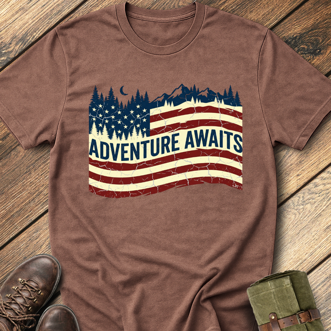 Adventure Awaits USA T-Shirt