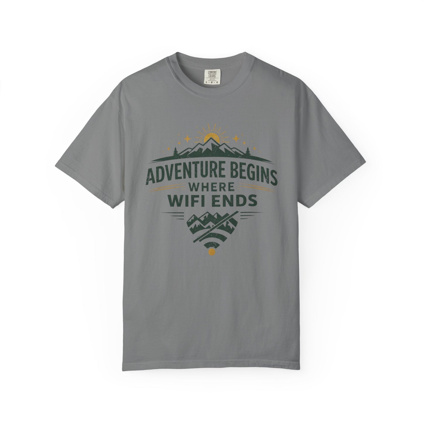 Adventure Begins Where Wifi Ends T-Shirt