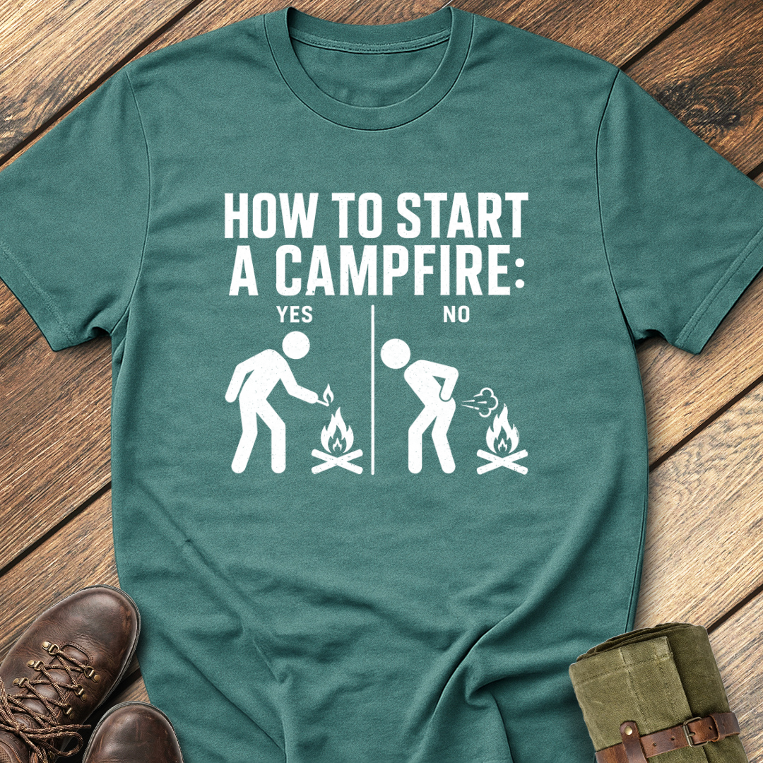 How to start a camfire T-Shirt