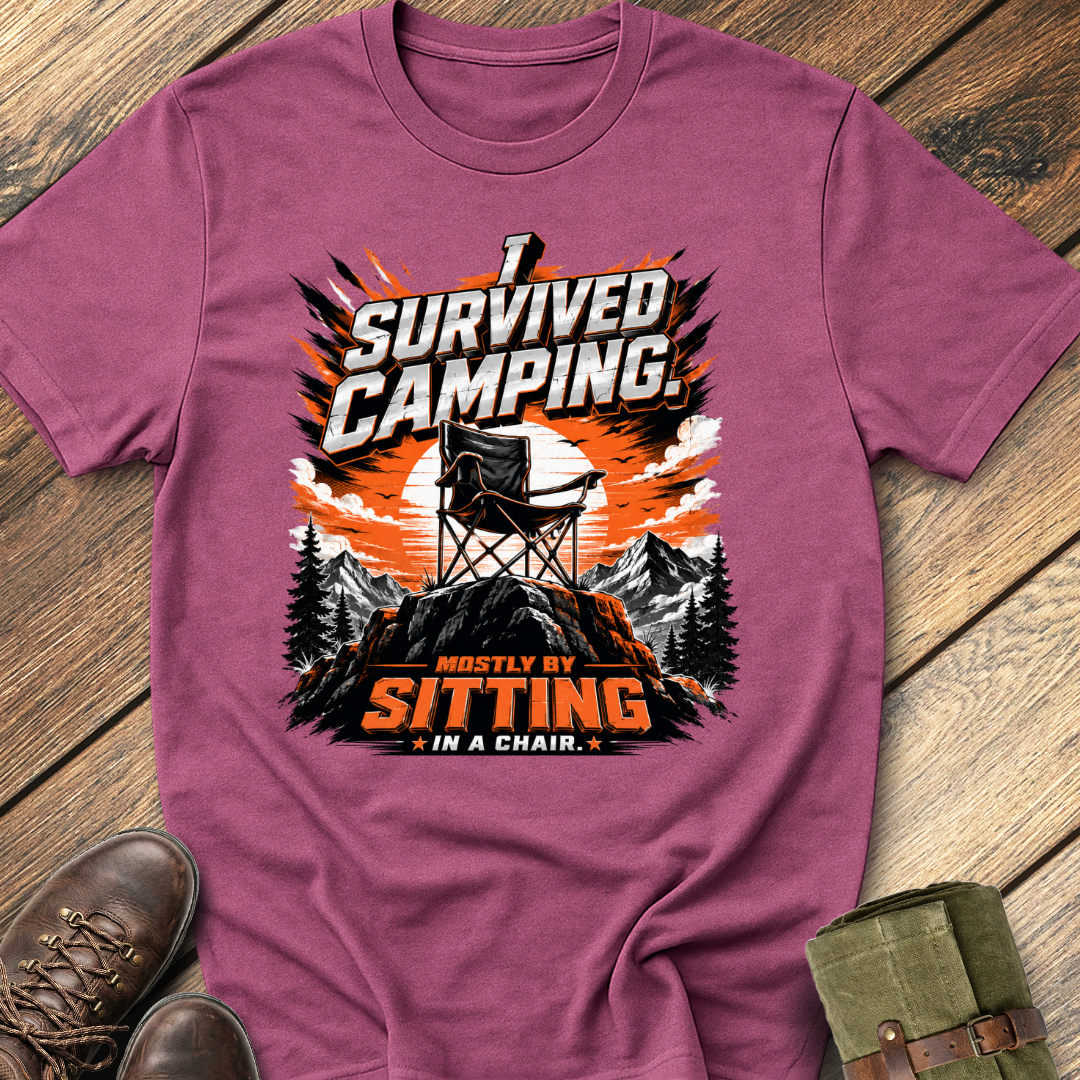 I Survived Camping  T-Shirt