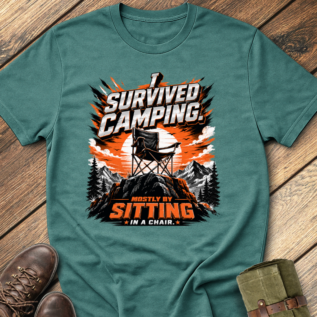 I Survived Camping  T-Shirt