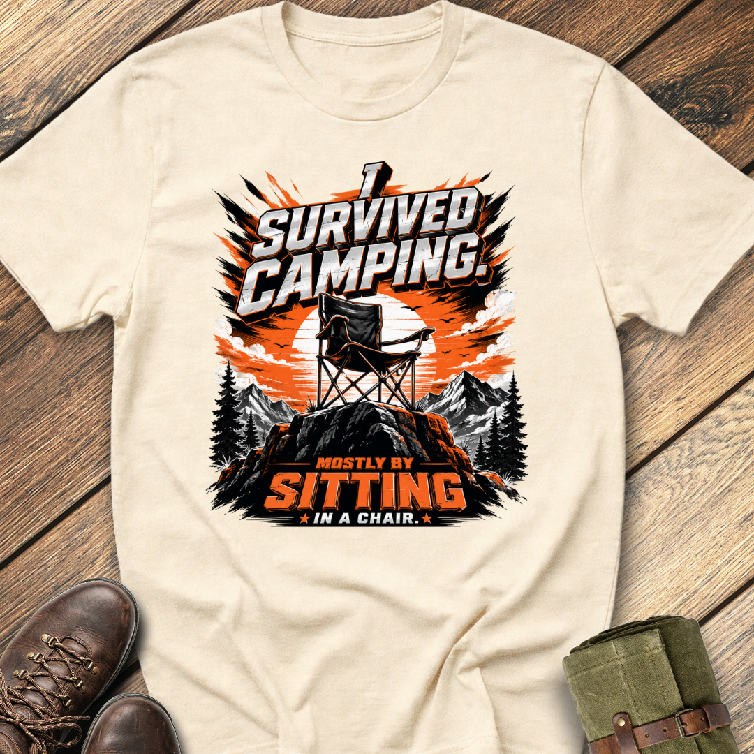 I Survived Camping  T-Shirt