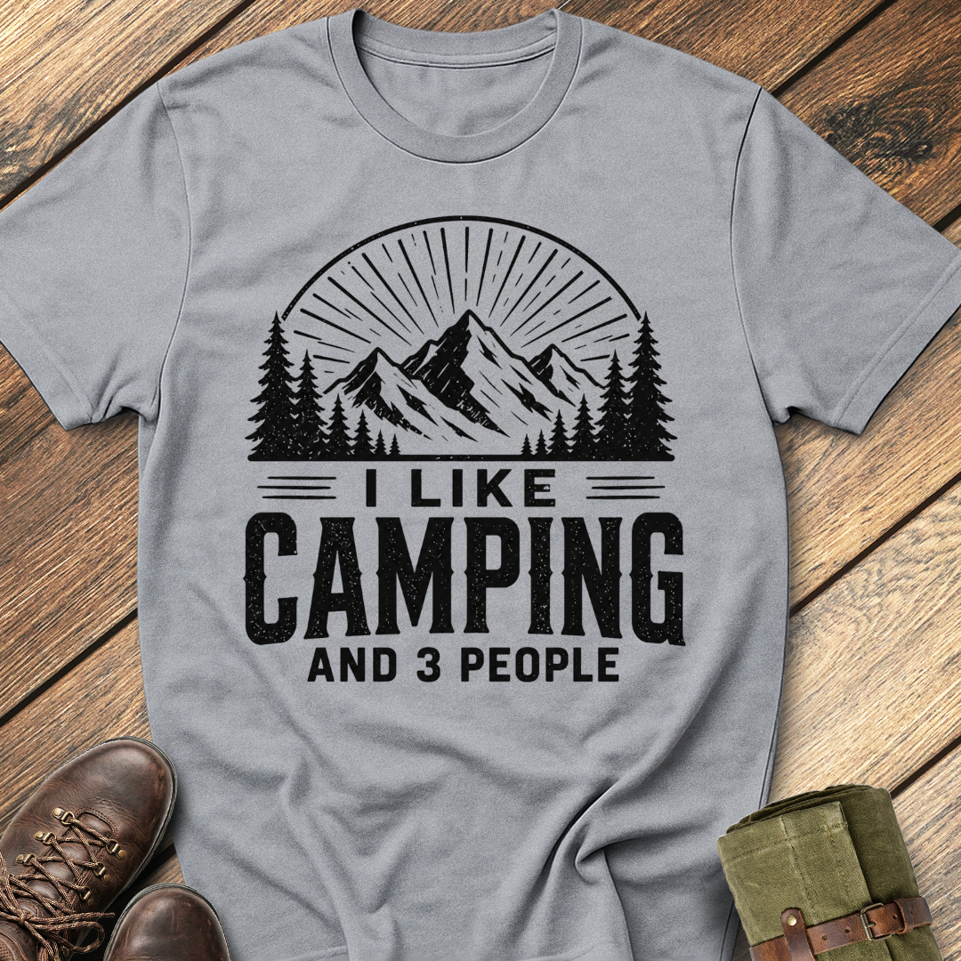I Like Camping & 3 People T-Shirt