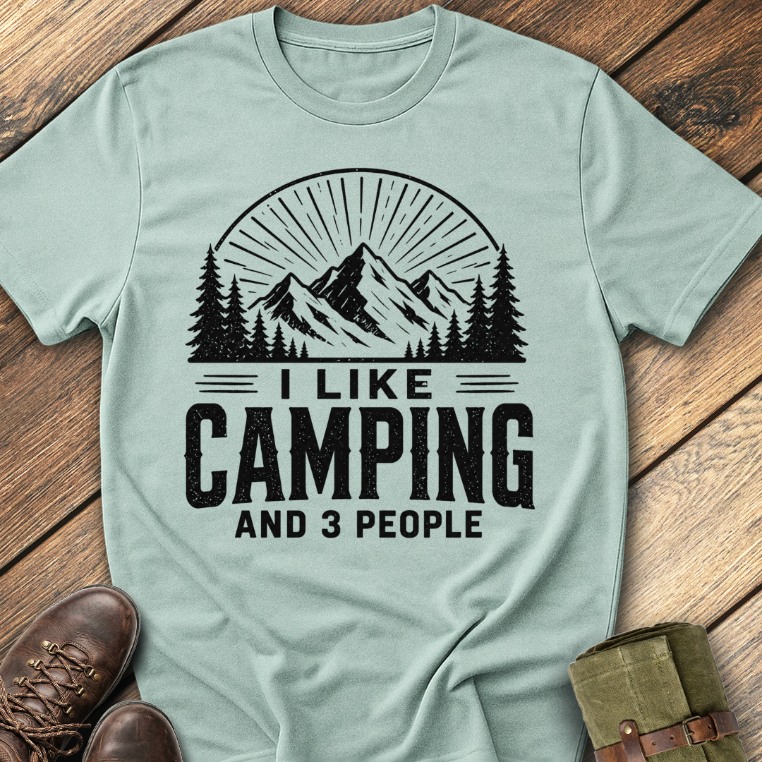 I Like Camping & 3 People T-Shirt