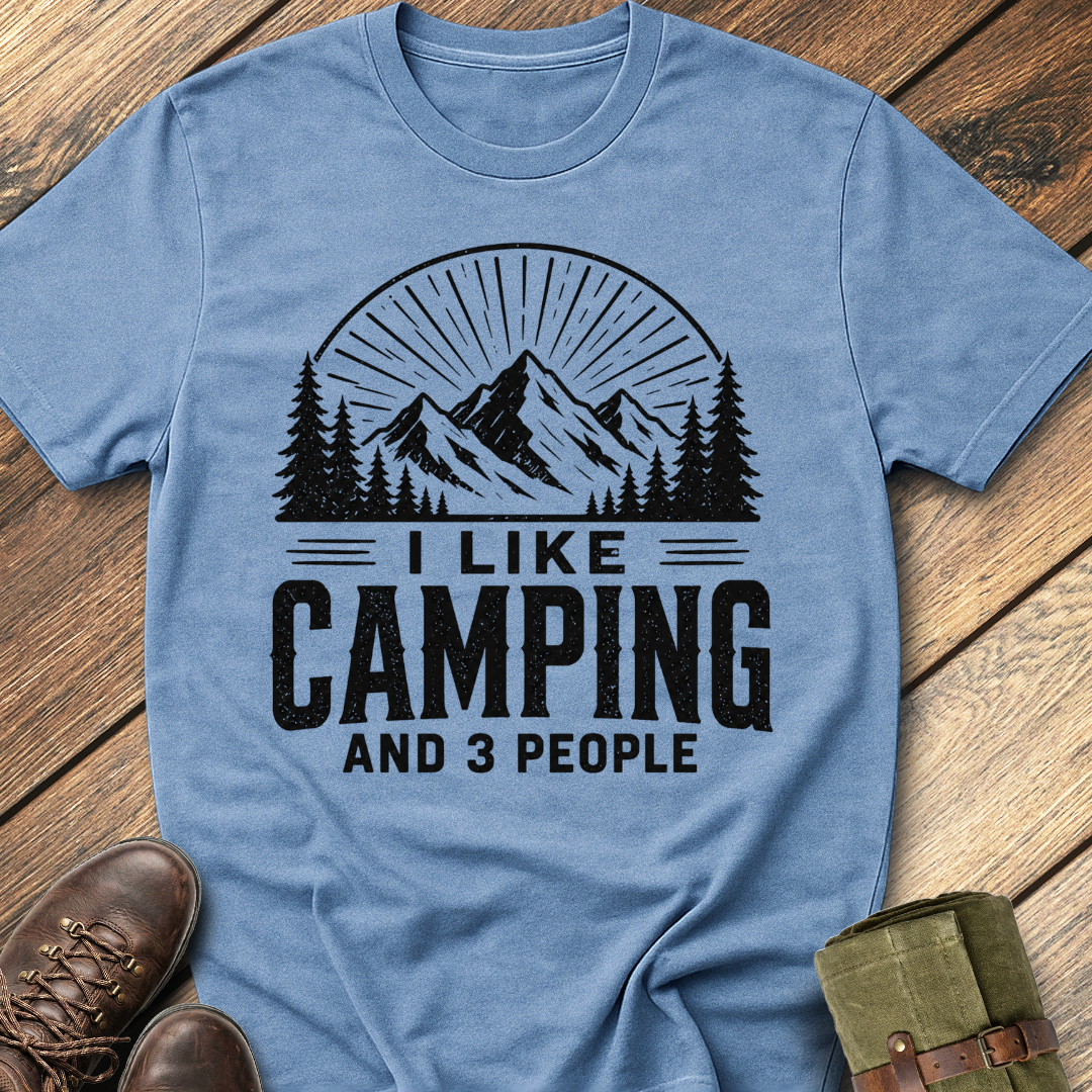 I Like Camping & 3 People T-Shirt