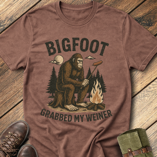 Bigfoot Grabbed My Weiner T-Shirt