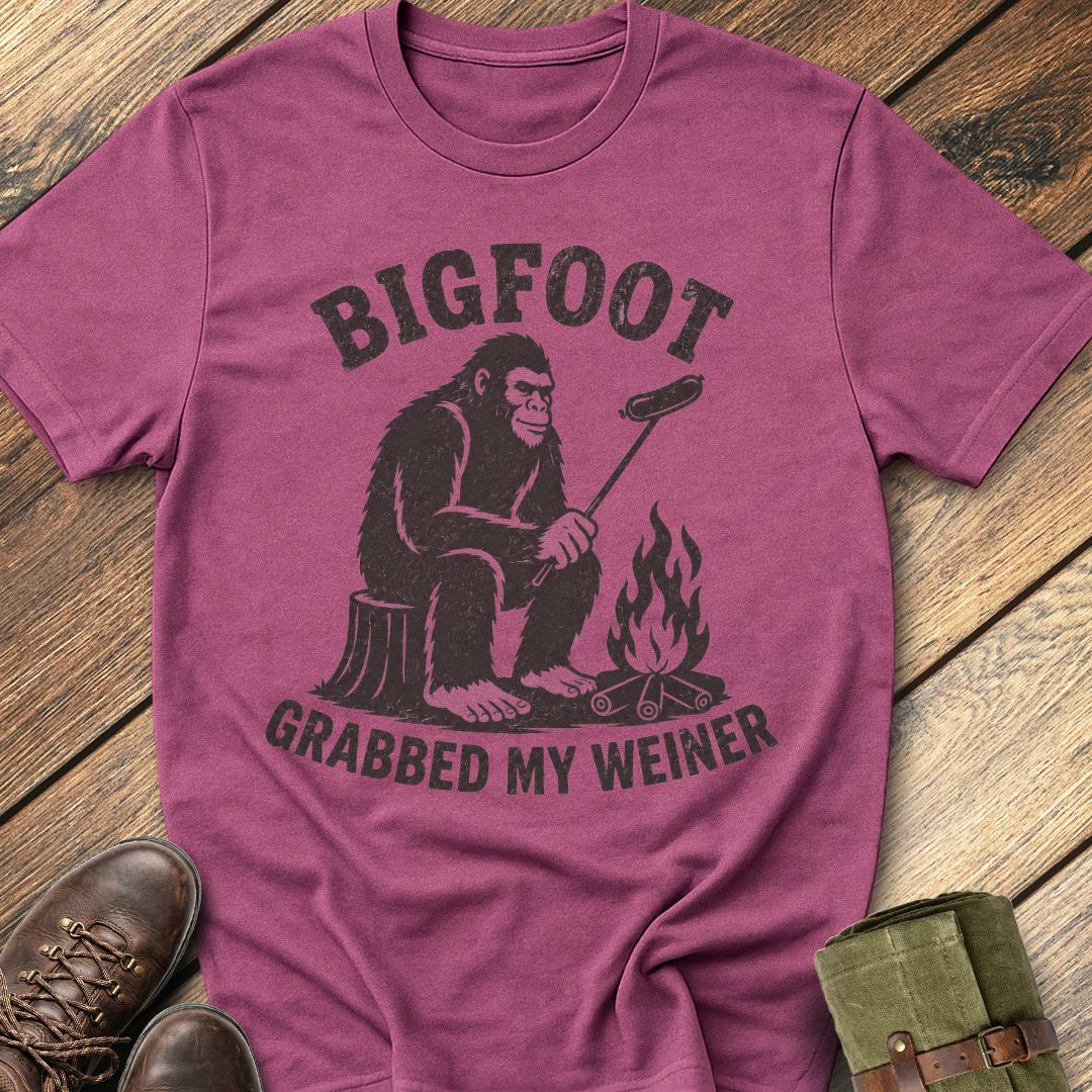 Bigfoot Grabbed My Weiner T-Shirt