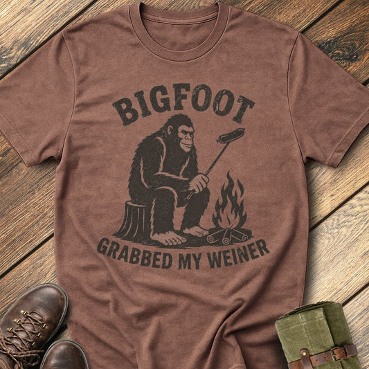 Bigfoot Grabbed My Weiner T-Shirt