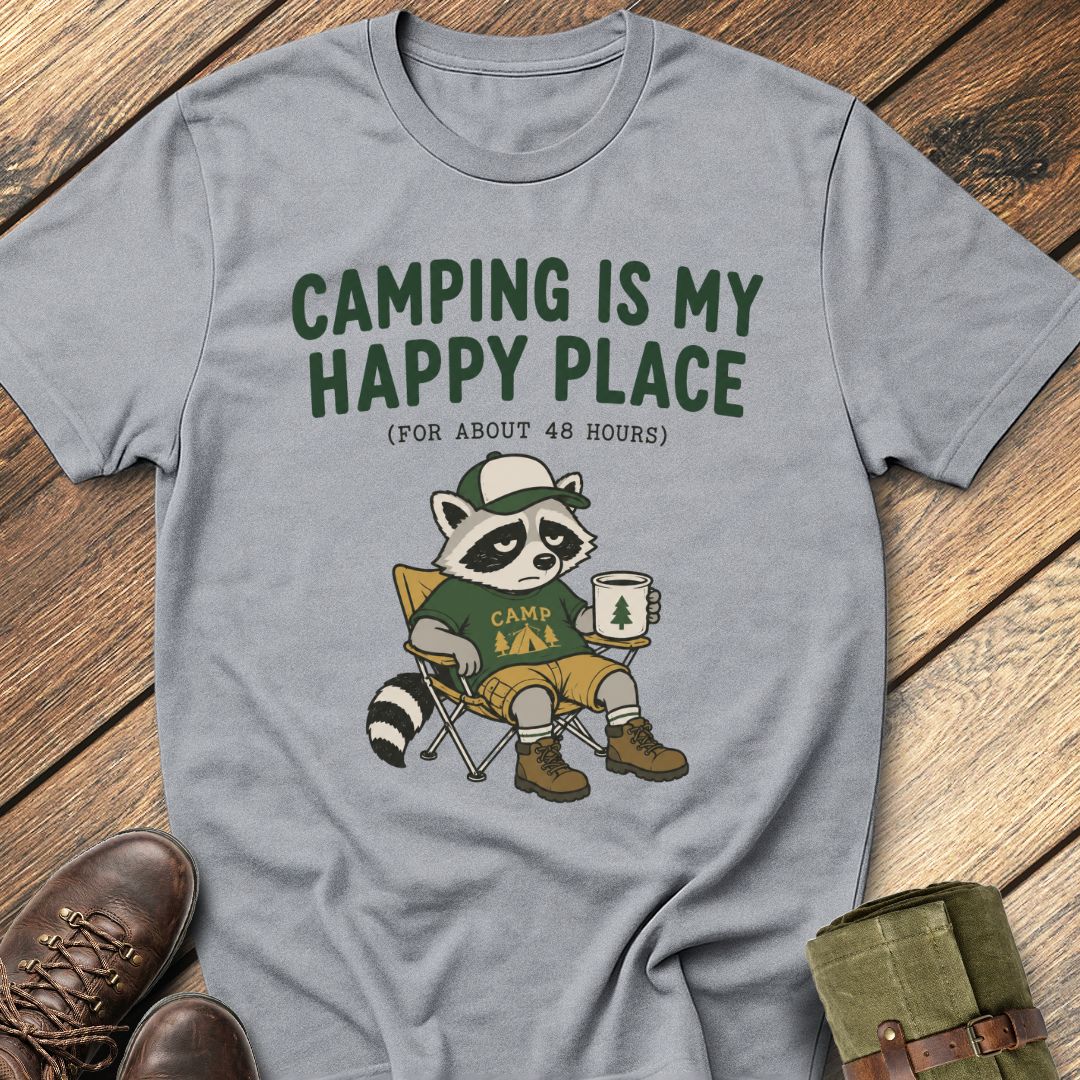 Camping Is My Happy Place T-Shirt