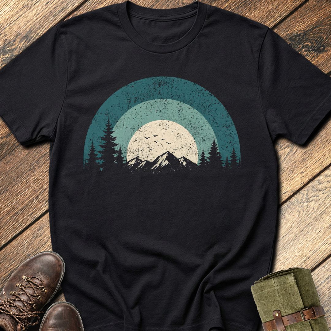 Retro Mountain Horizon T-Shirt