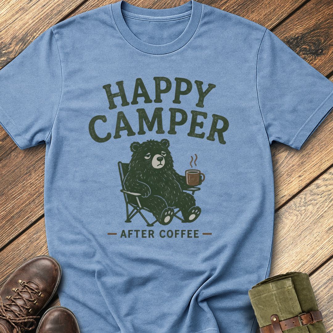 Happy Camper Coffee T-Shirt
