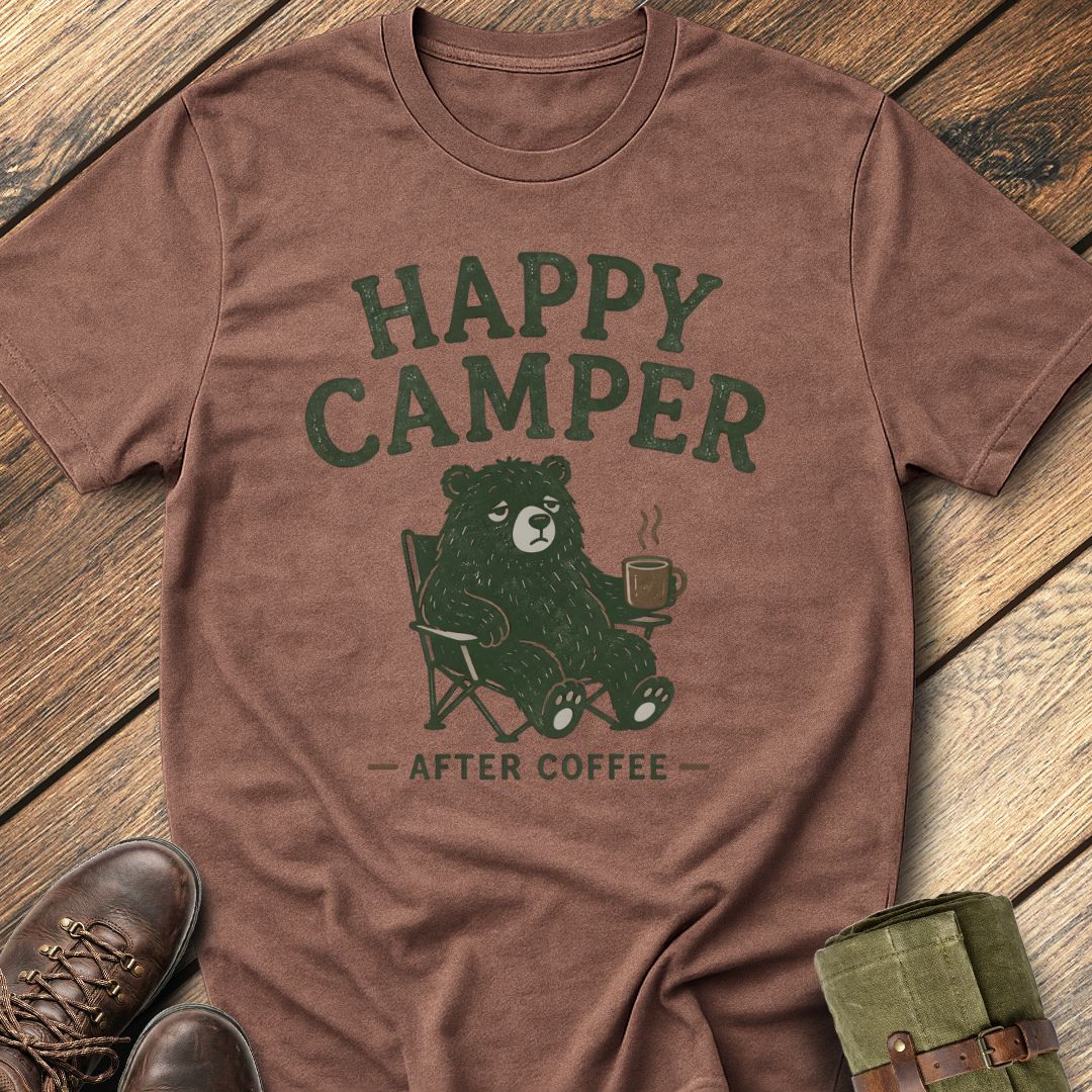 Happy Camper Coffee T-Shirt