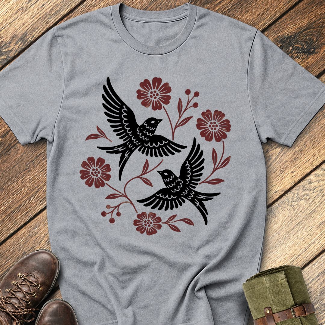Wildflower Swallows T-Shirt