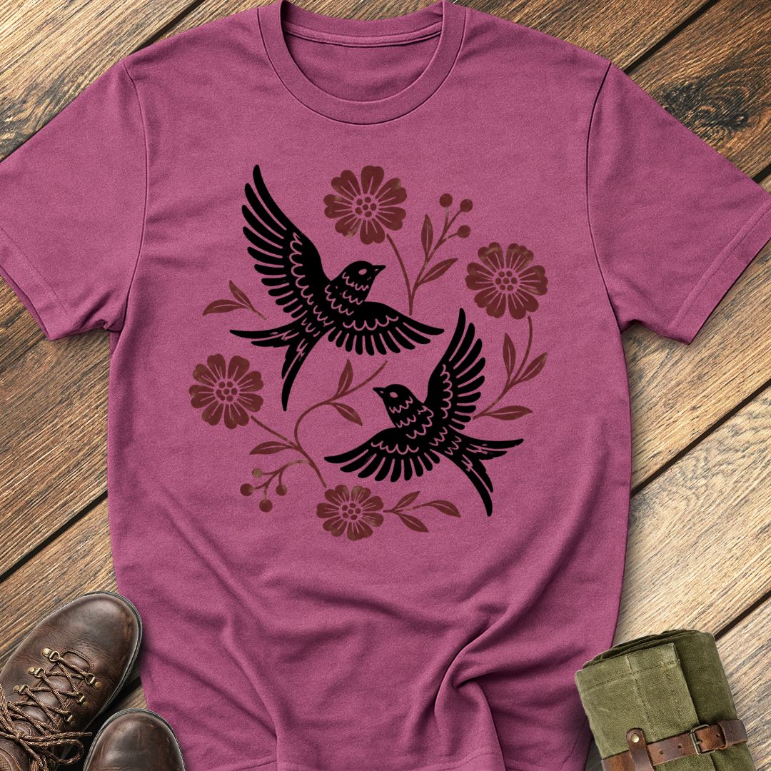 Wildflower Swallows T-Shirt