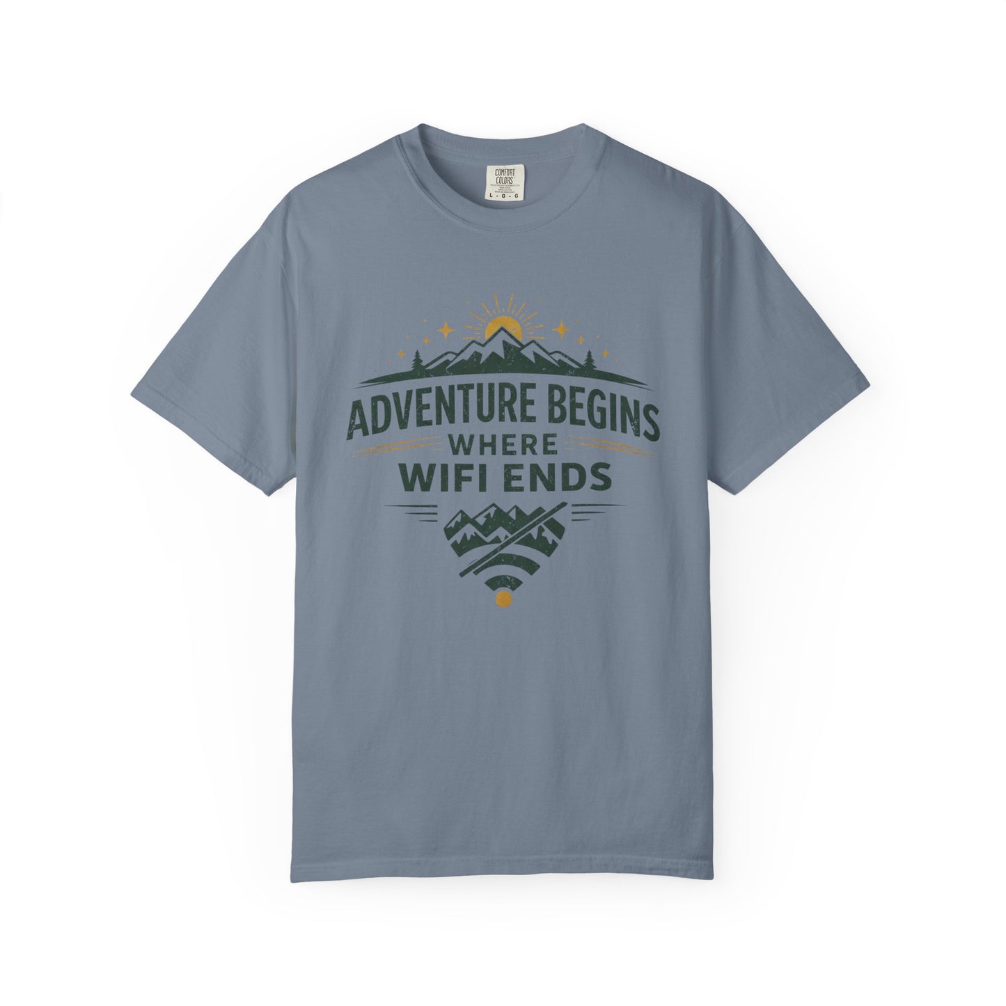 Adventure Begins Where Wifi Ends T-Shirt