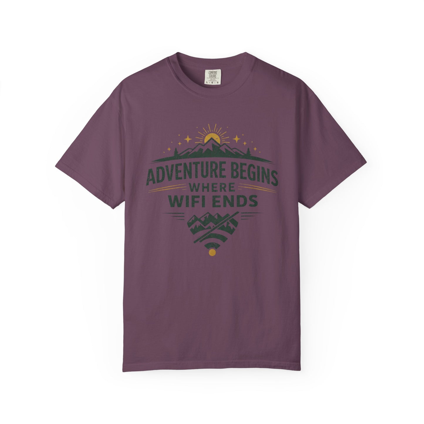Adventure Begins Where Wifi Ends T-Shirt