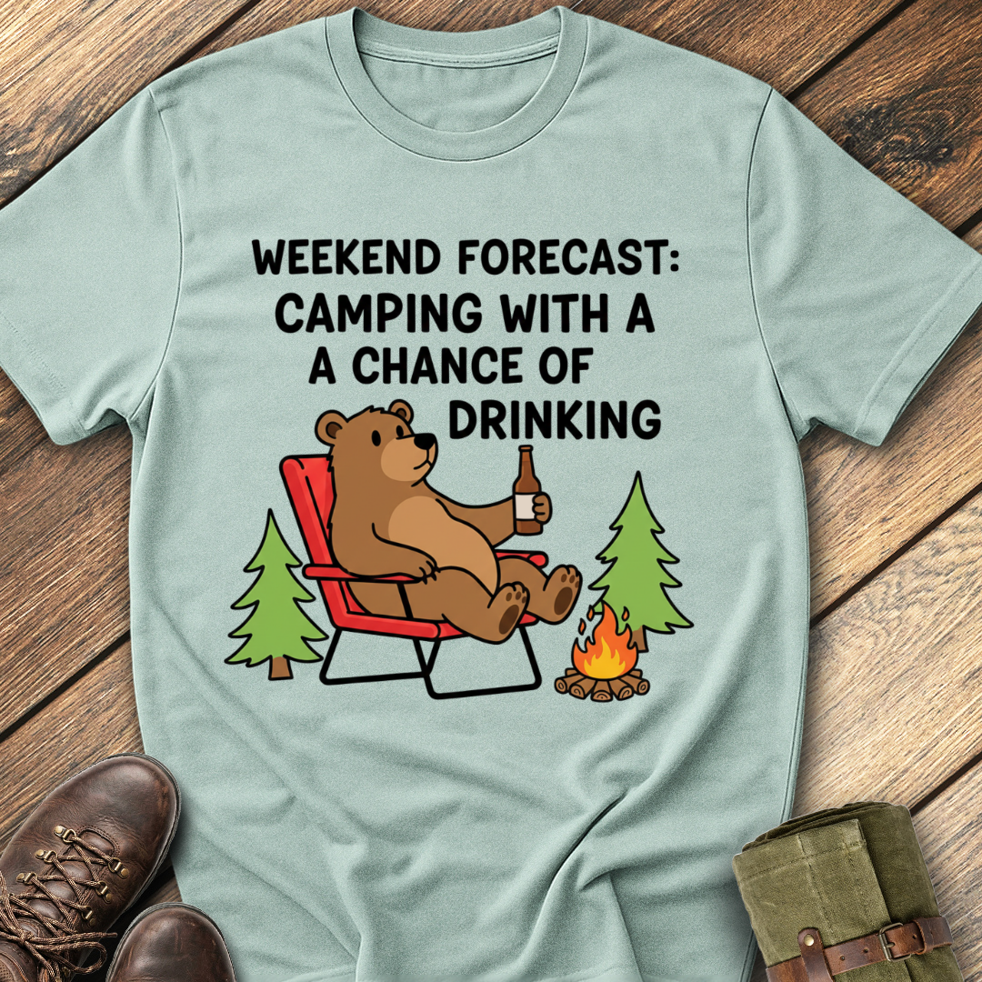 Weekend Forecast Camping T-Shirt