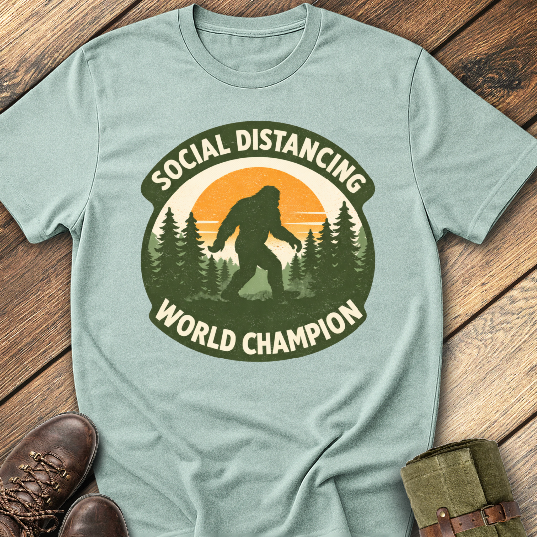 Social Distancing World Champion T-Shirt