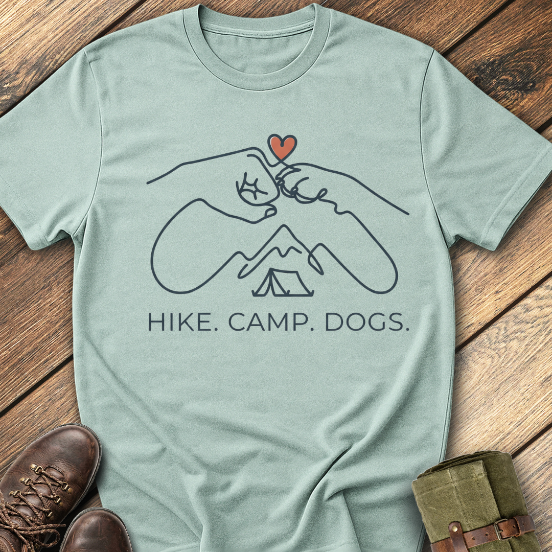 Hike, Camp, Dogs T-Shirt