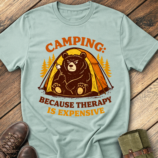 Camping Because Therapy Is Expensive T-Shirt