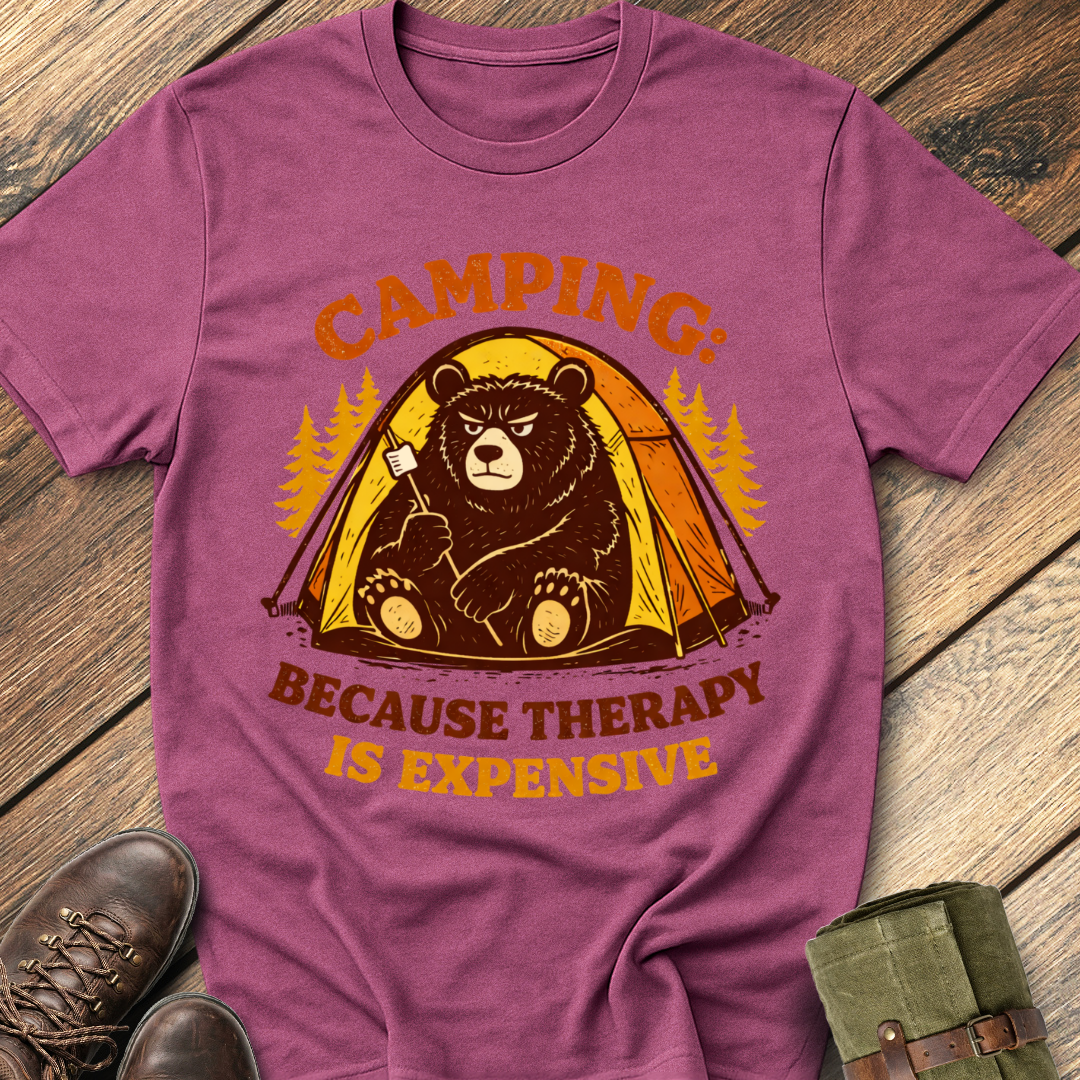 Camping Because Therapy Is Expensive T-Shirt