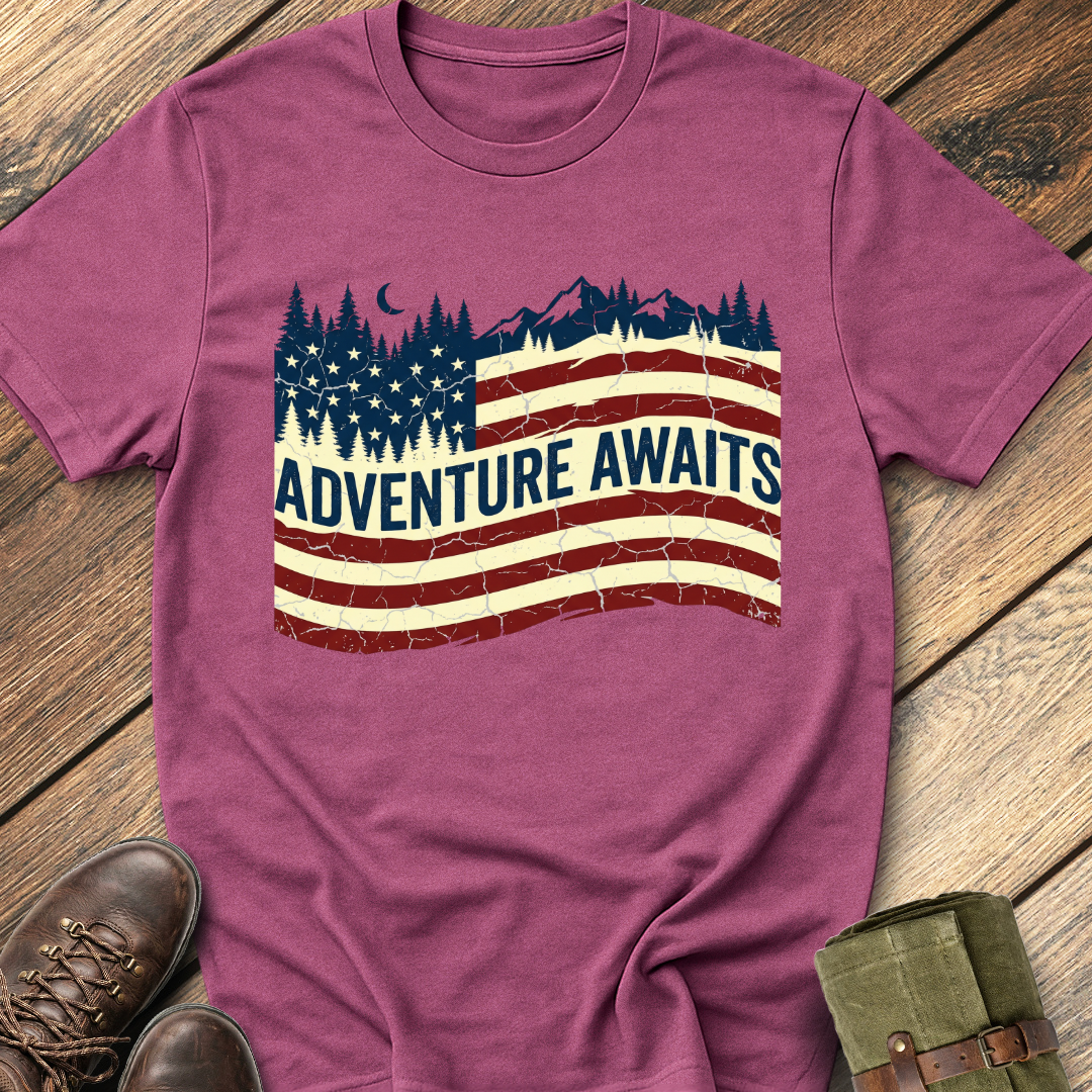 Adventure Awaits USA T-Shirt