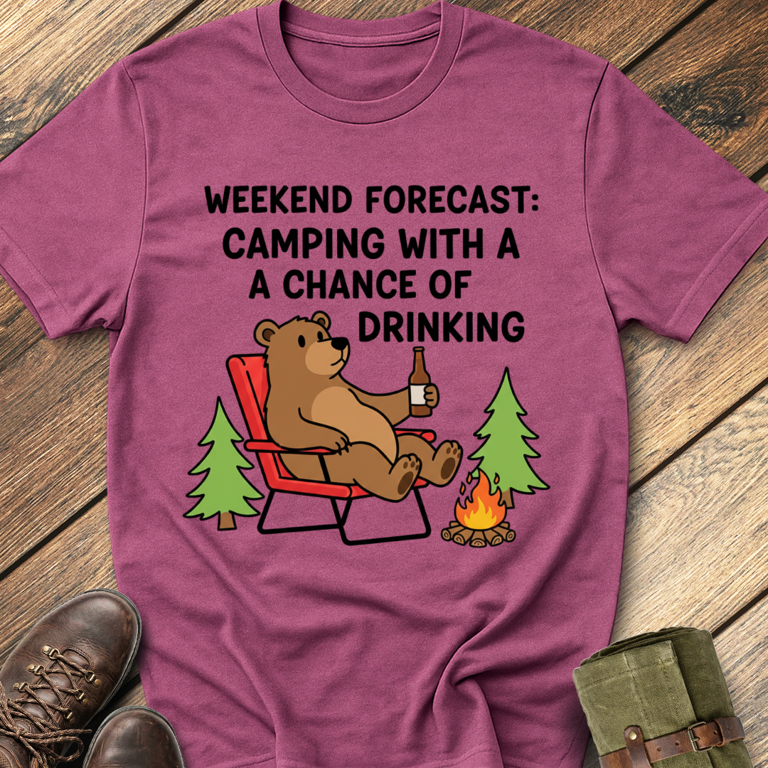 Weekend Forecast Camping T-Shirt