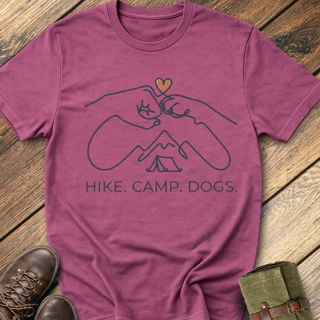 Hike, Camp, Dogs T-Shirt