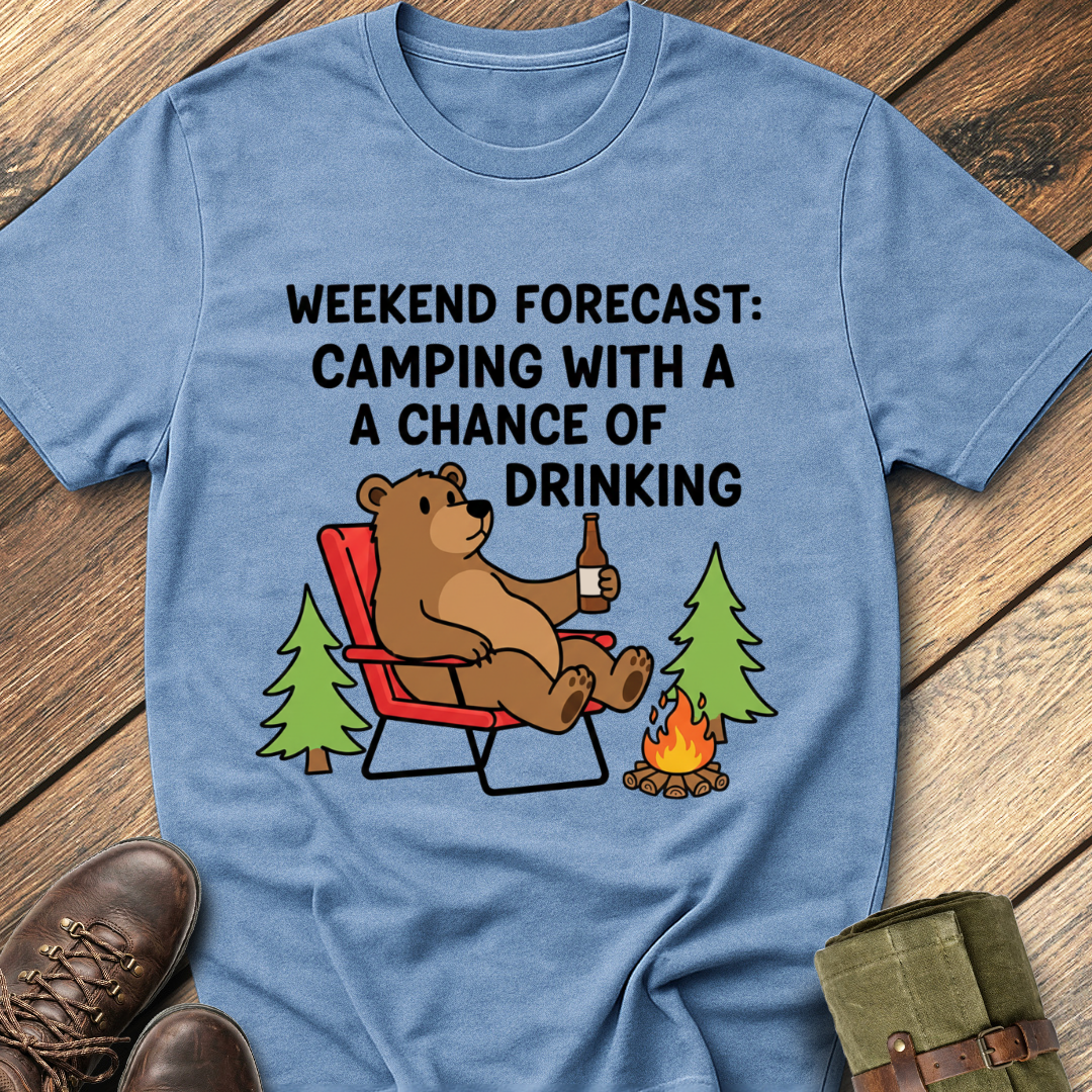 Weekend Forecast Camping T-Shirt