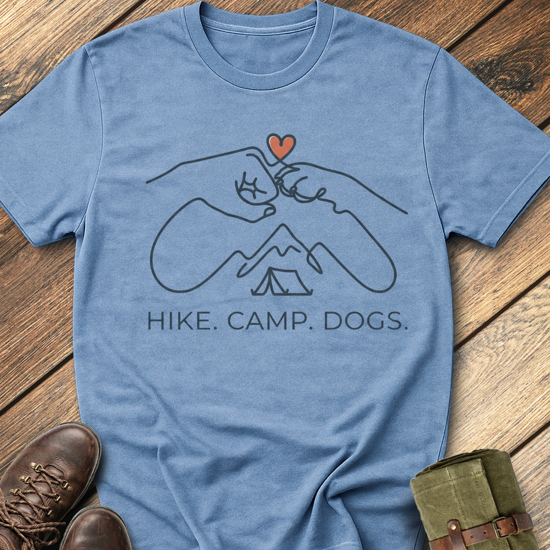 Hike, Camp, Dogs T-Shirt