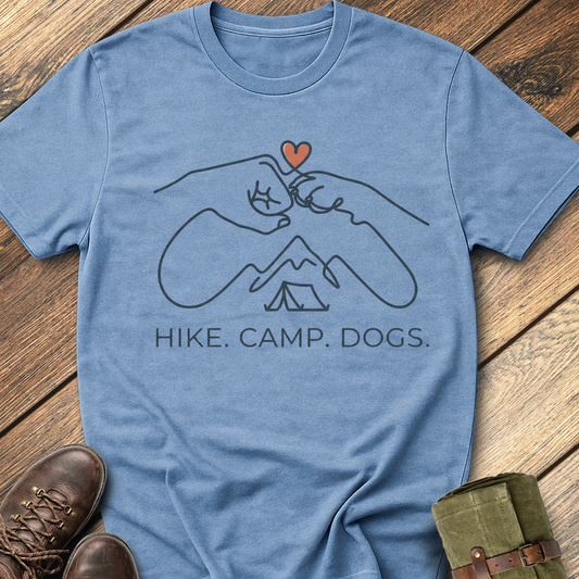 Hike, Camp, Dogs T-Shirt