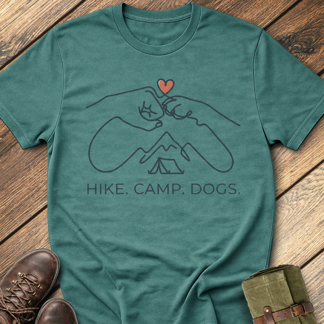 Hike, Camp, Dogs T-Shirt