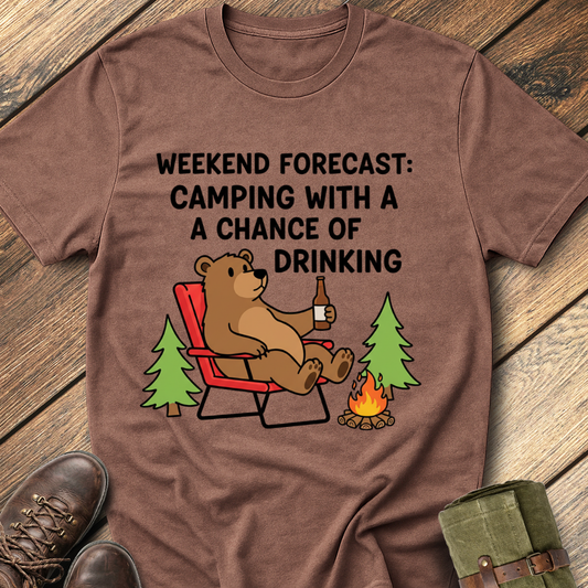 Weekend Forecast Camping T-Shirt