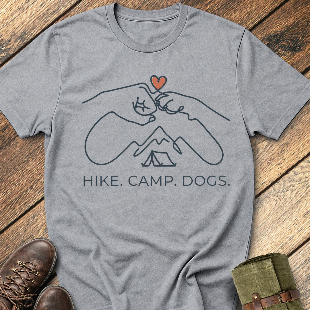 Hike, Camp, Dogs T-Shirt