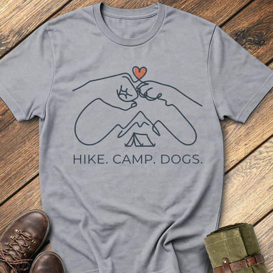Hike, Camp, Dogs T-Shirt