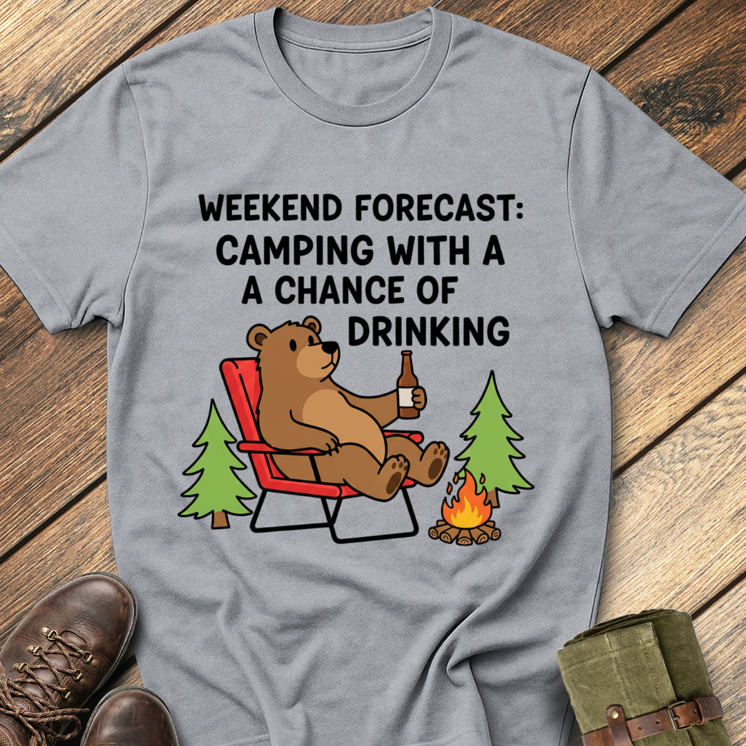 Weekend Forecast Camping T-Shirt
