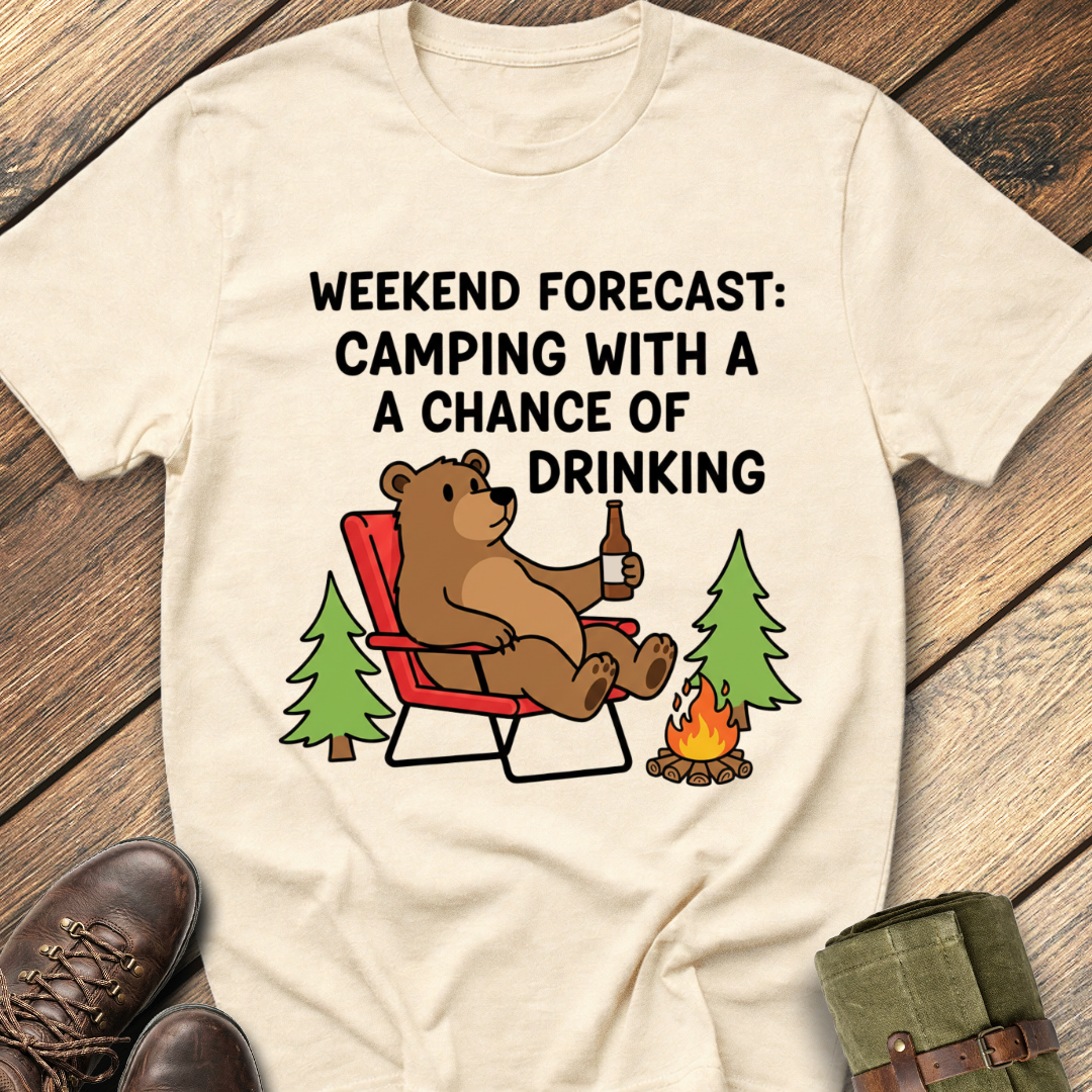 Weekend Forecast Camping T-Shirt