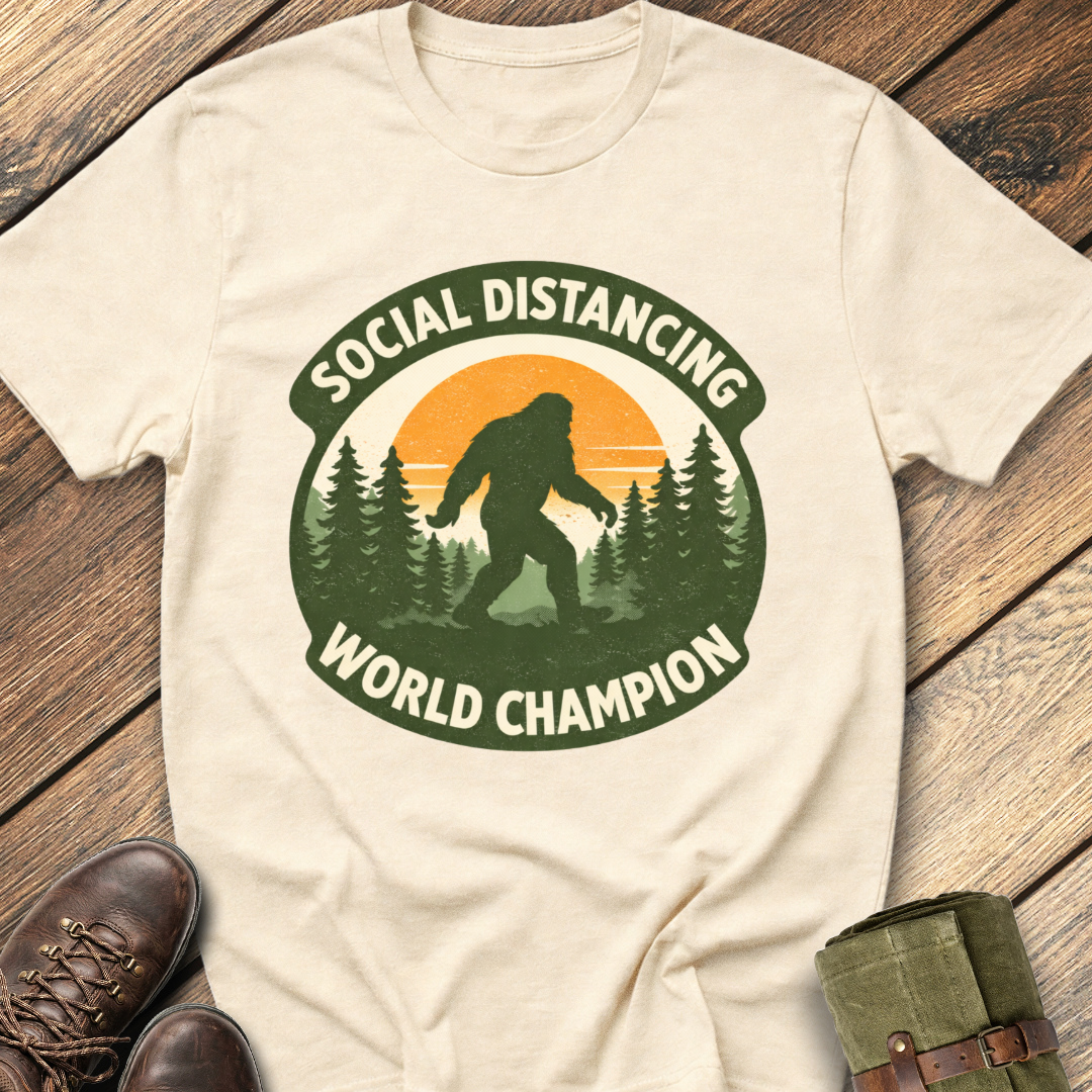 Social Distancing World Champion T-Shirt