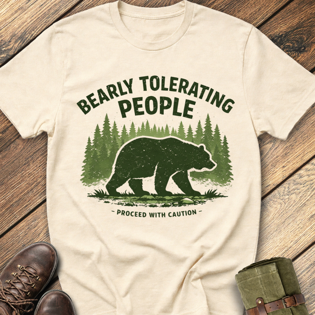 Bearly Tolerating People T-Shirt