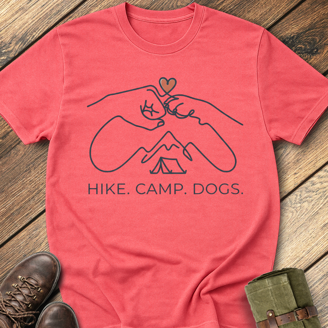 Hike, Camp, Dogs T-Shirt